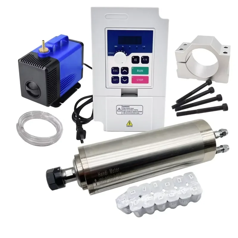 2.2Kw Water Cooled Spindle Kit Vfd - 80MM 2.2KW ER20 Water Cooled CNC